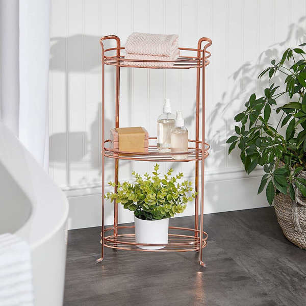 Rebrilliant Lanae Steel Freestanding Bathroom Shelves Wayfair
